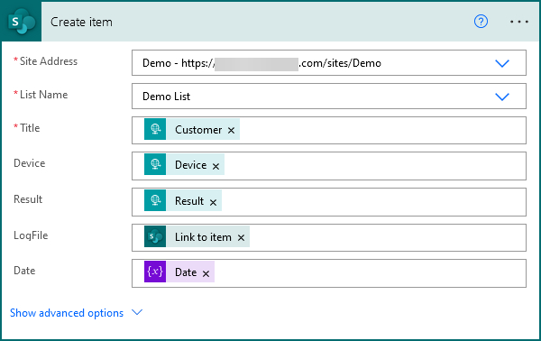 create list item